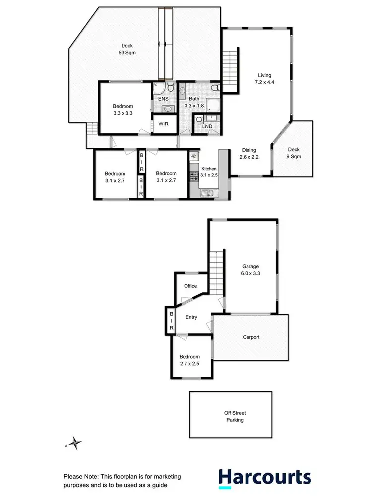 Floorplan of Homely unit listing, 3/26 Alma Street, Bellerive TAS 7018
