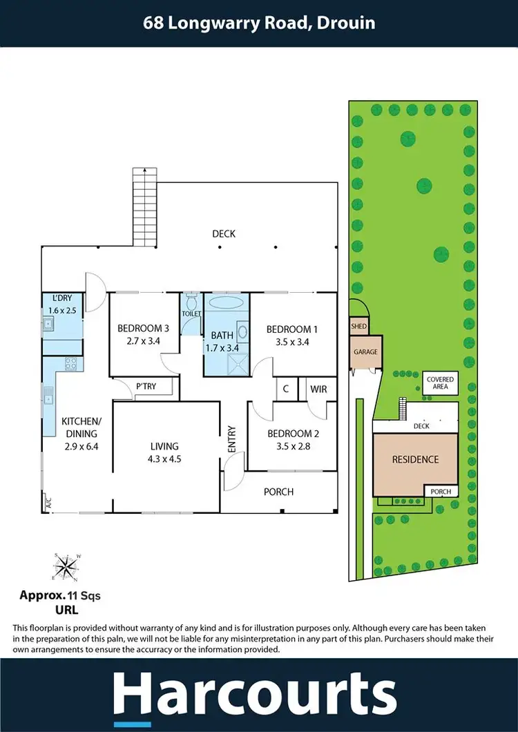 Floorplan of Homely house listing, 68 Longwarry Road, Drouin VIC 3818
