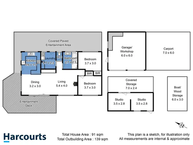 Floorplan of Homely rural property listing, 9 Scarrs Road, Charlotte Cove TAS 7112