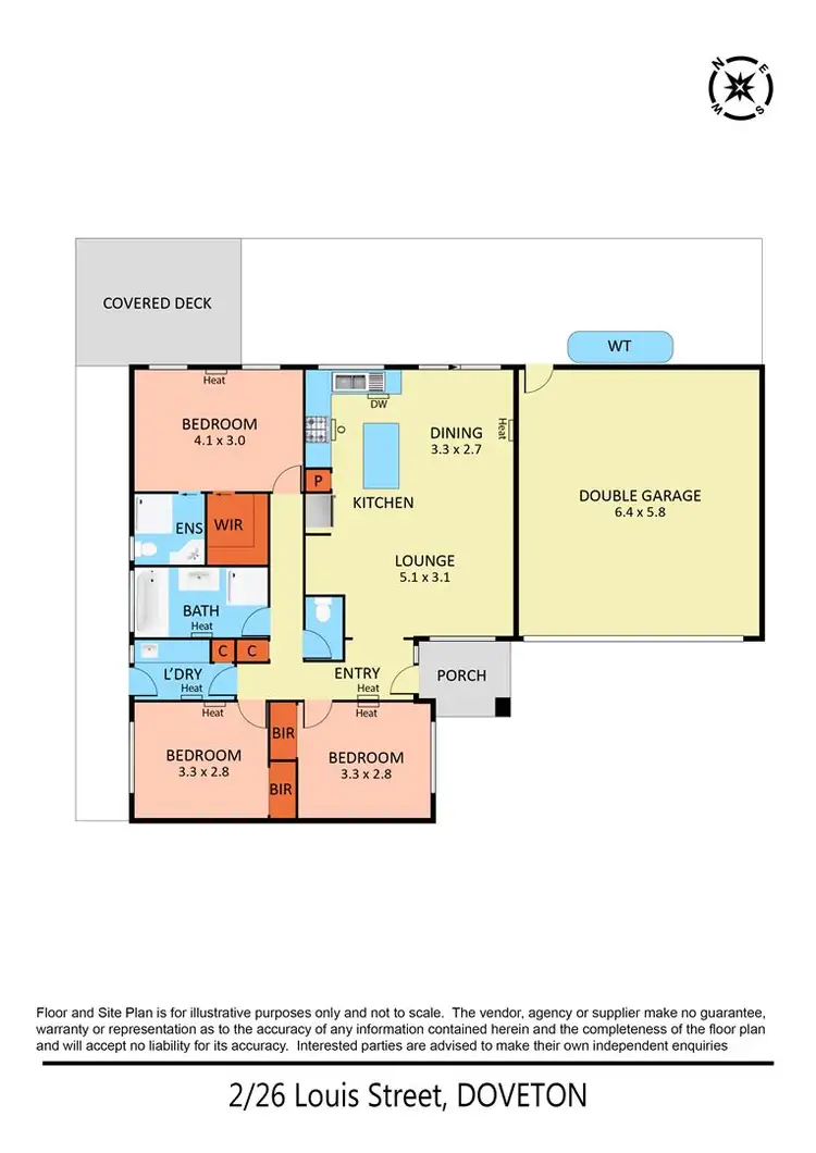 Floorplan of Homely unit listing, 2/26 Louis Street, Doveton VIC 3177