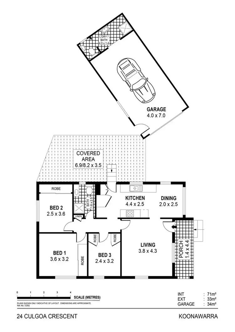 Floorplan of Homely house listing, 24 Culgoa Crescent, Koonawarra NSW 2530