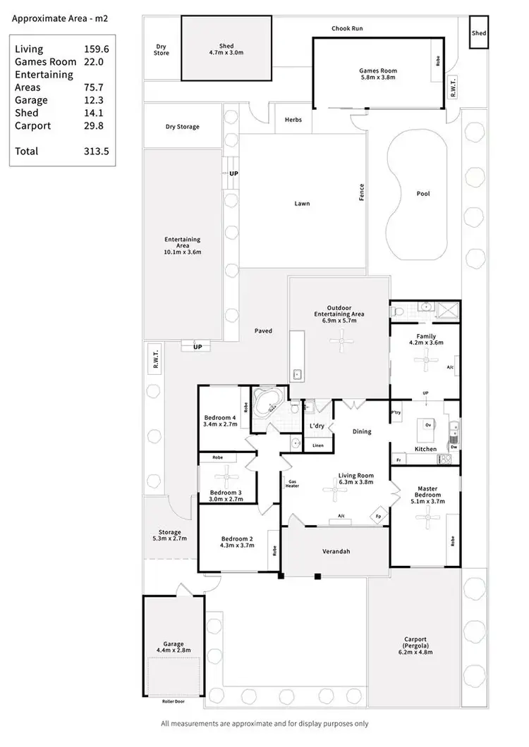 Floorplan of Homely house listing, 7 Amanda Way, Reynella SA 5161