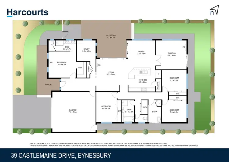 Floorplan of Homely house listing, 39 Castlemaine Drive, Eynesbury VIC 3338