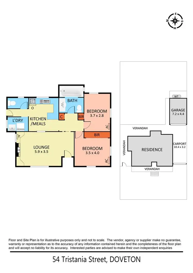 Floorplan of Homely house listing, 54 Tristania Street, Doveton VIC 3177