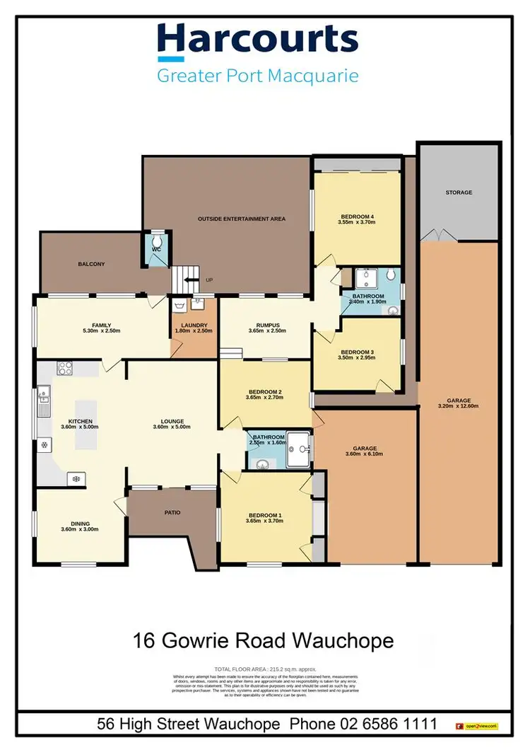 Floorplan of Homely house listing, 16 Gowrie Road, Wauchope NSW 2446