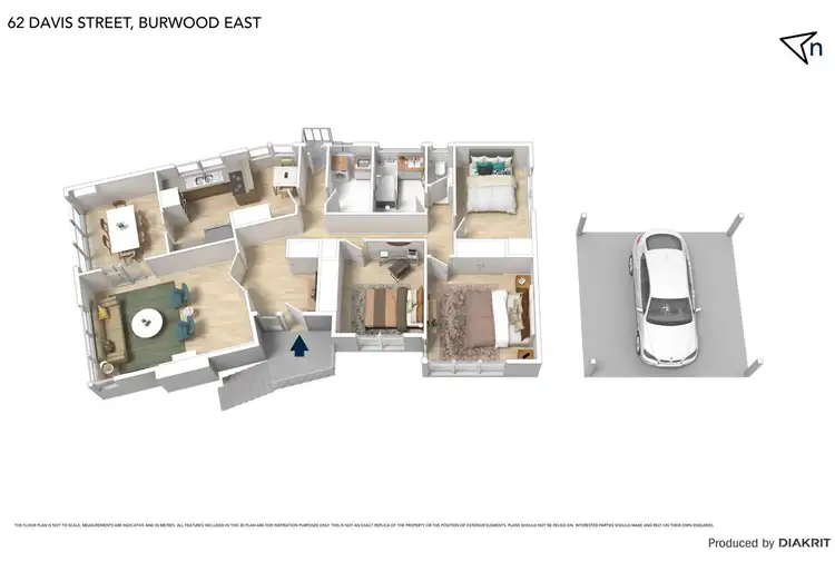 Floorplan of Homely house listing, 62 Davis Street, Burwood East VIC 3151