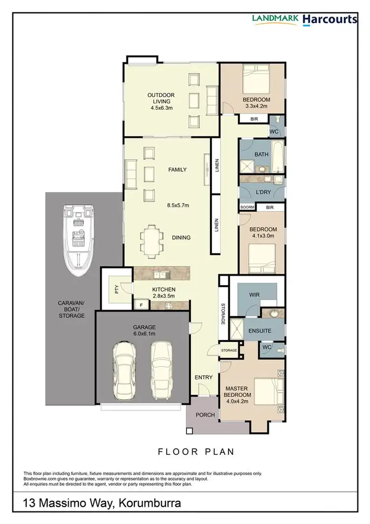 Floorplan of Homely house listing, 13 Massimo Way,, Korumburra VIC 3950