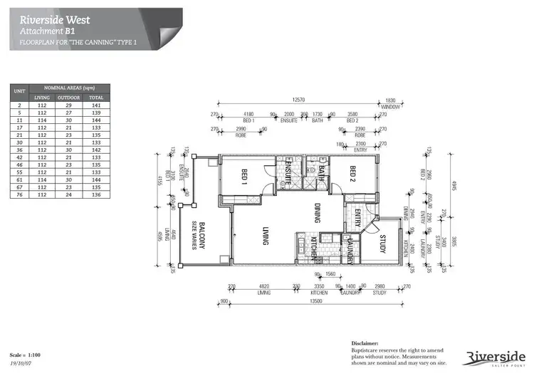 Floorplan of Homely retirement listing, Villa 21/10 Roebuck Drive, Salter Point WA 6152