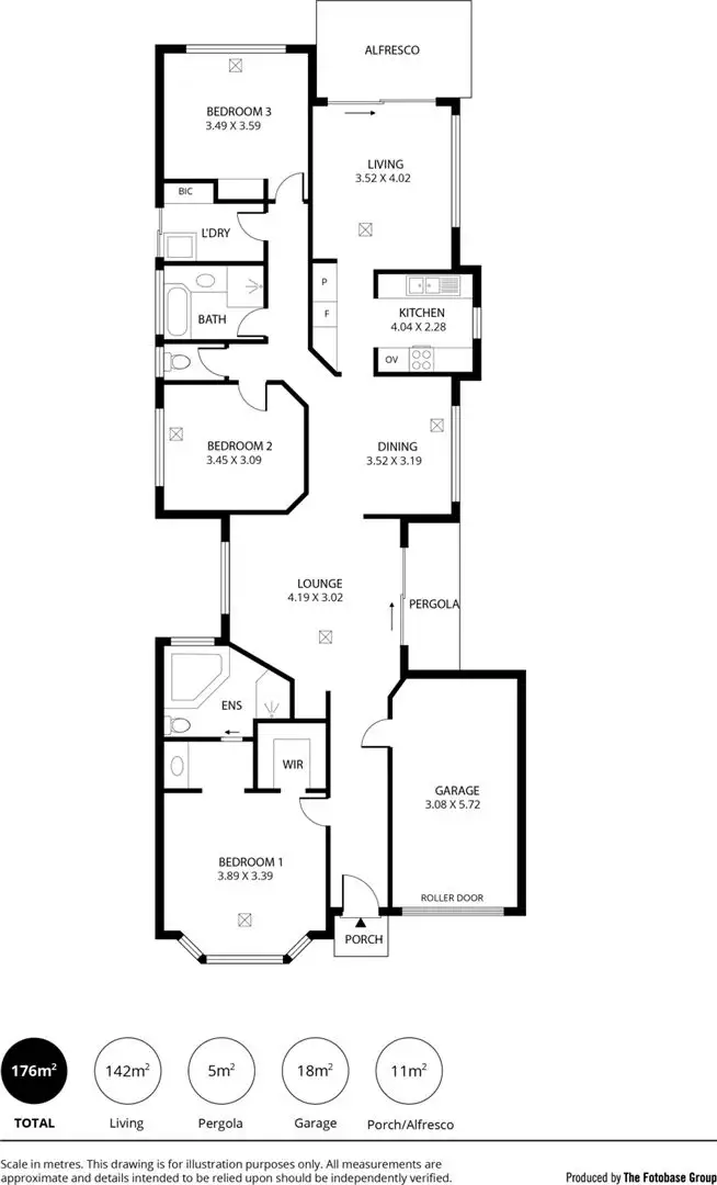 Floorplan of Homely house listing, 14 Standen Court, Oakden SA 5086