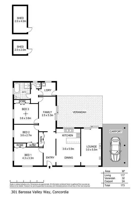 Floorplan of Homely house listing, 301 Barossa Valley Highway, Concordia SA 5118