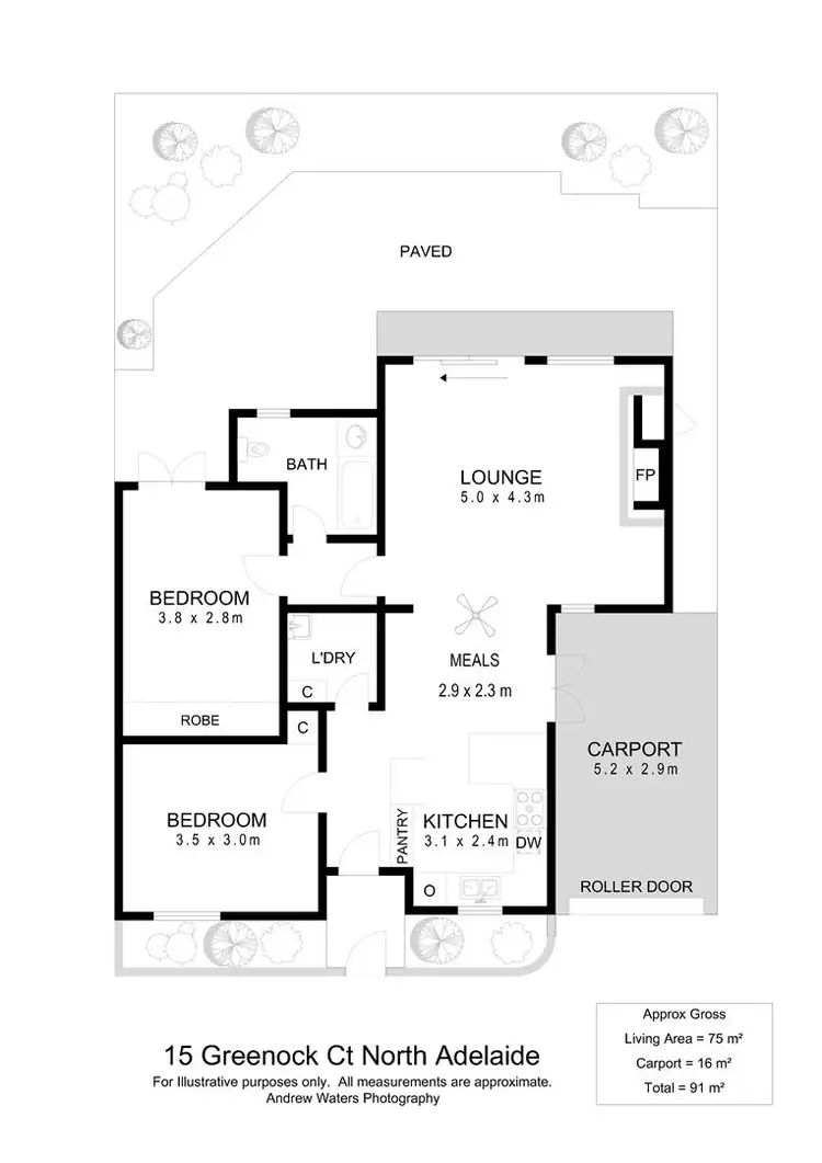 Floorplan of Homely house listing, 15 Greenock Court, North Adelaide SA 5006