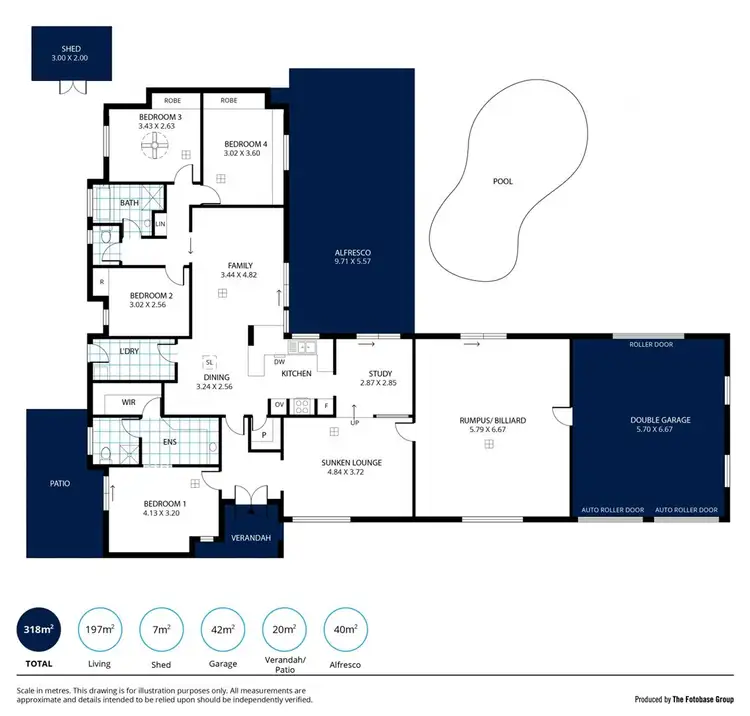 Floorplan of Homely house listing, 26/28 Allwood Drive, Gawler East SA 5118