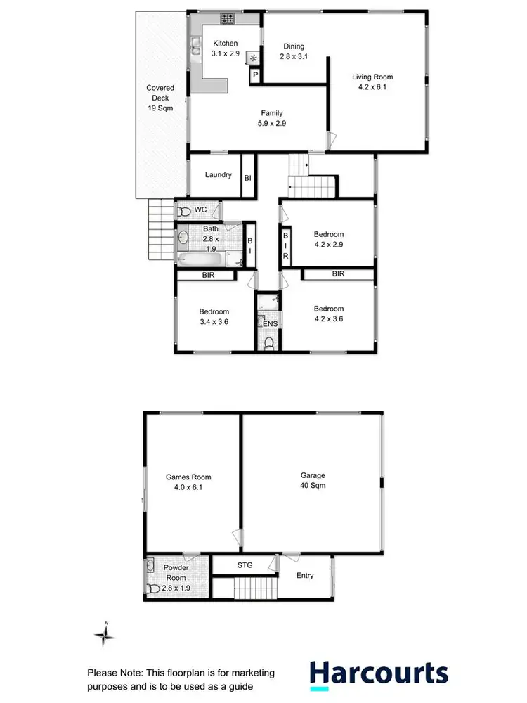 Floorplan of Homely house listing, 17 Bingley Street, Howrah TAS 7018