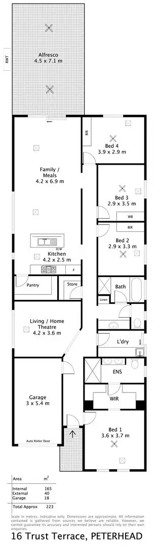Floorplan of Homely house listing, 16 Trust Terrace, Peterhead SA 5016
