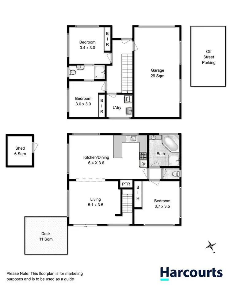 Floorplan of Homely unit listing, 5/110 Albert Road, Moonah TAS 7009