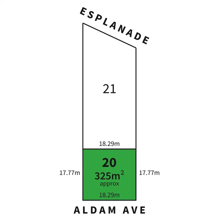 Floorplan of Homely land listing, 6 (Allot 20) Aldam Avenue, Aldinga Beach SA 5173