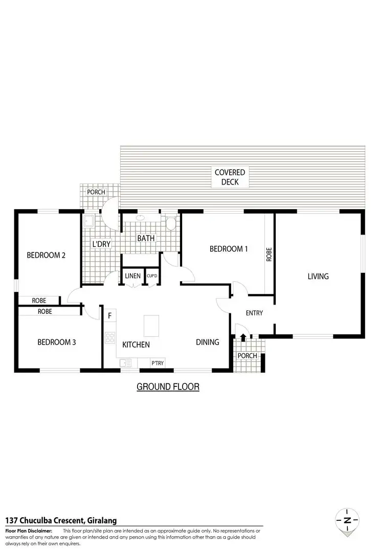 Floorplan of Homely house listing, 137 Chuculba Crescent, Giralang ACT 2617