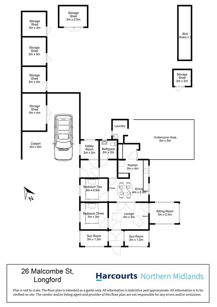 Floorplan of Homely house listing, 26 Malcombe Street, Longford TAS 7301