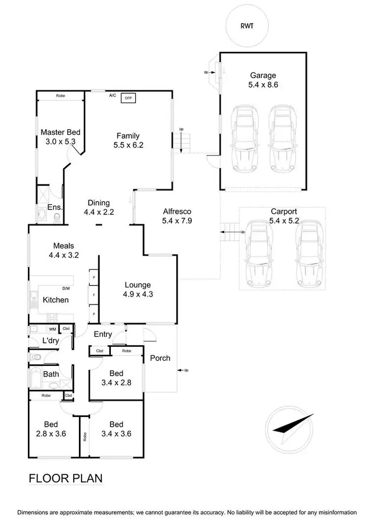 Floorplan of Homely house listing, 1 Hartington Drive, Wantirna VIC 3152