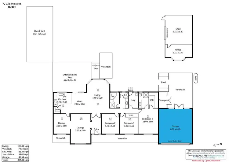 Floorplan of Homely house listing, 72 Gilbert Street, Tarlee SA 5411