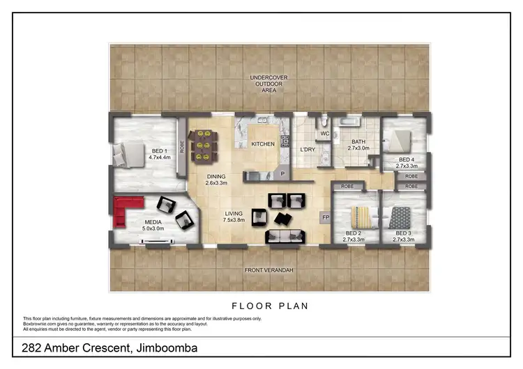 Floorplan of Homely house listing, 282-288 Amber Crescent, Jimboomba QLD 4280