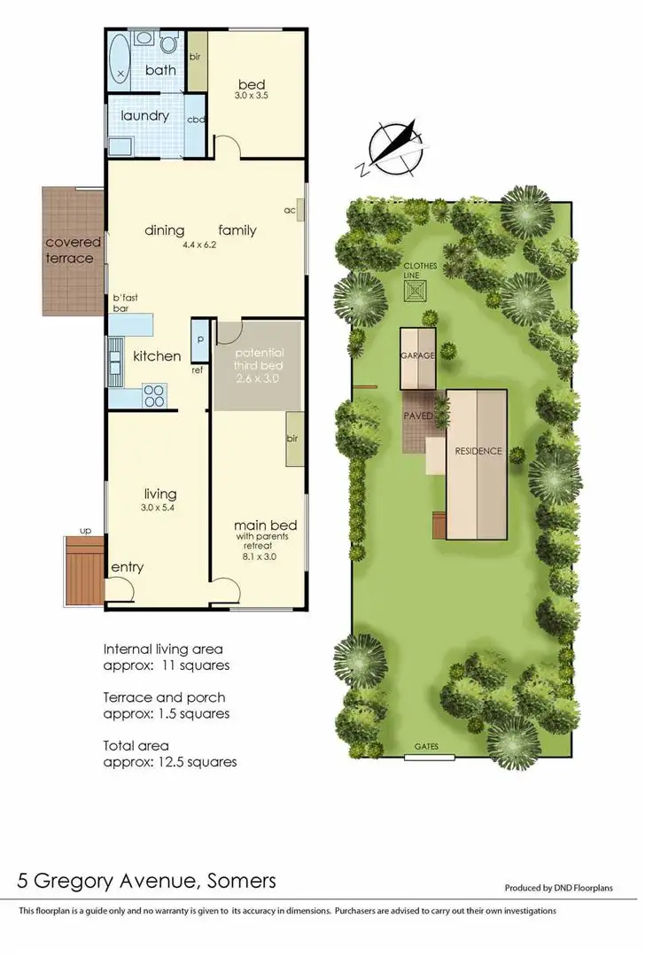 Floorplan of Homely house listing, 5 Gregory Avenue, Somers VIC 3927