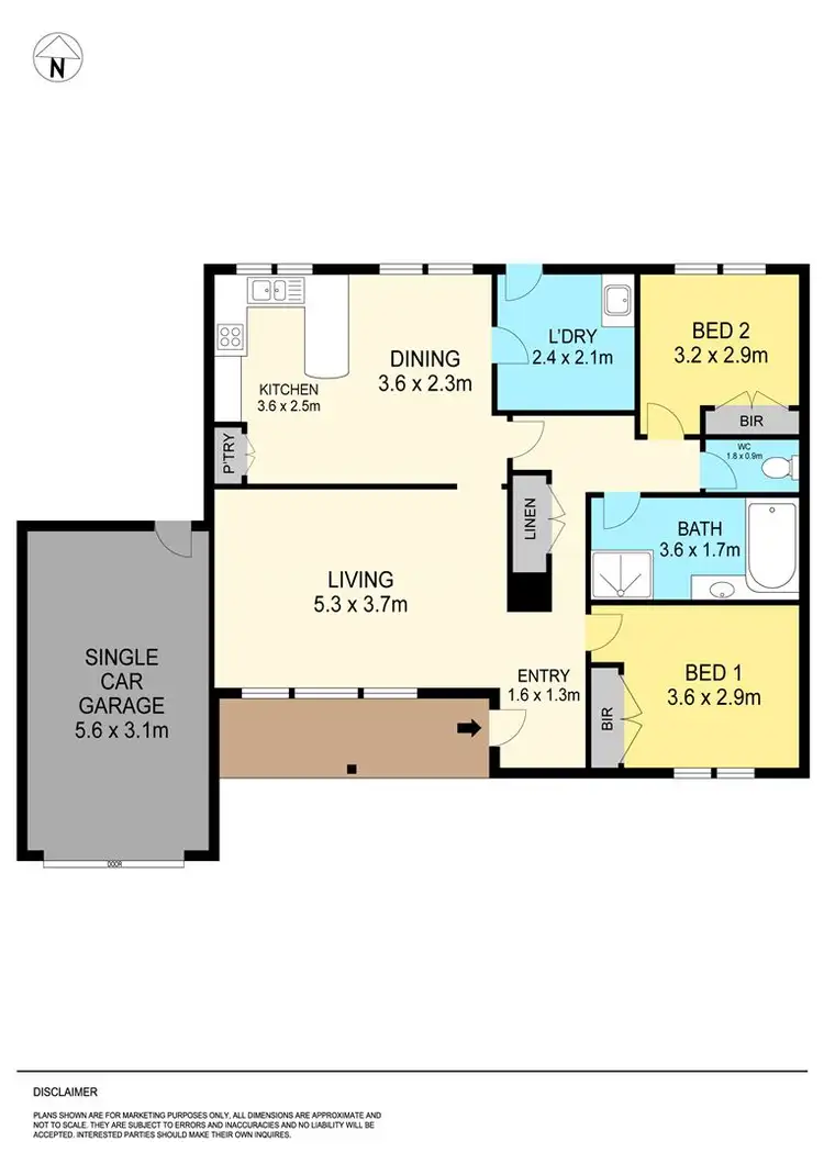 Floorplan of Homely unit listing, 2/66 Albert Street, Sebastopol VIC 3356