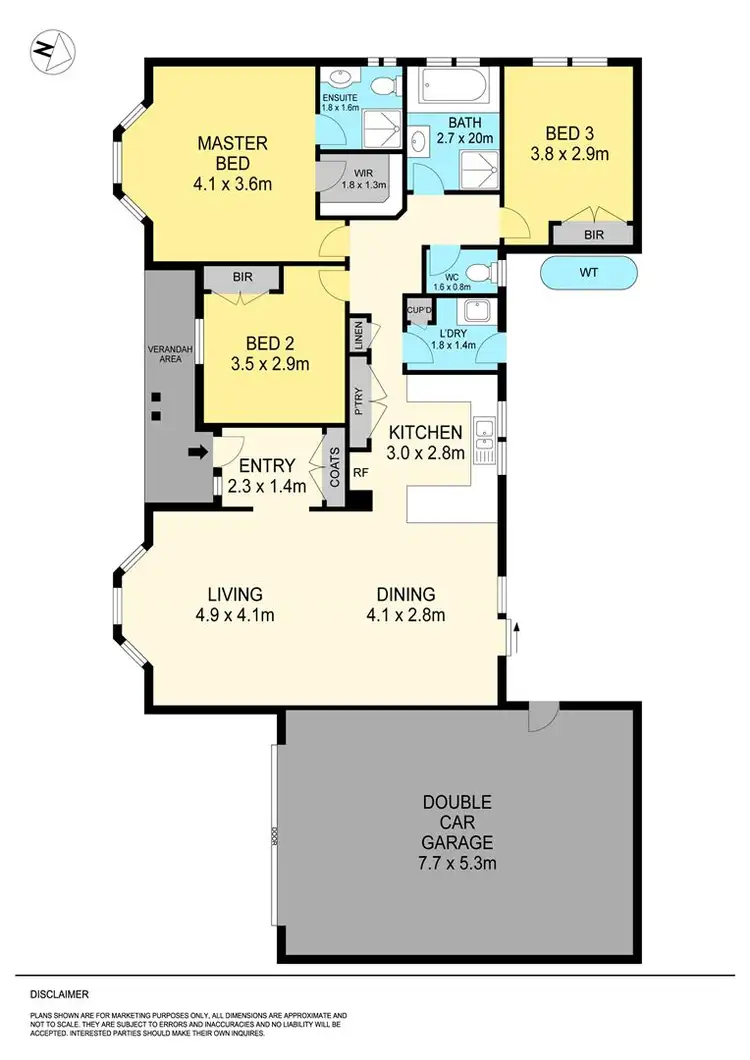 Floorplan of Homely townhouse listing, 1/1114 Gregory Street, Lake Wendouree VIC 3350