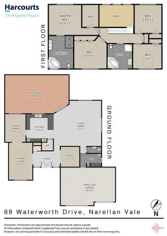 Floorplan of Homely house listing, 88 Waterworth Drive, Narellan Vale NSW 2567
