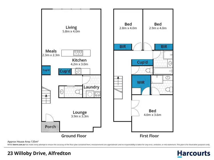 Floorplan of Homely townhouse listing, 23 Willoby Drive, Alfredton VIC 3350