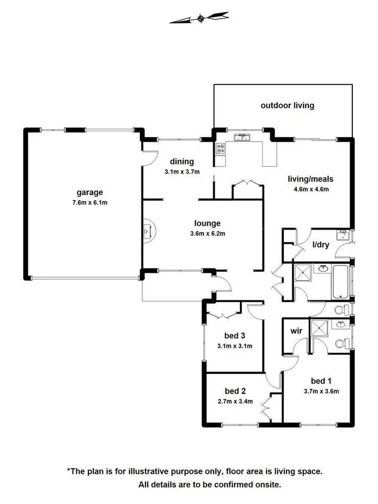 Floorplan of Homely house listing, 14 Facey Court, Narre Warren VIC 3805