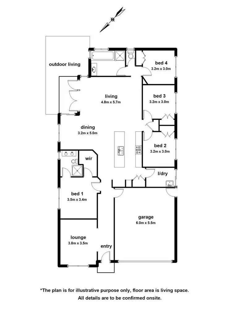 Floorplan of Homely house listing, 59 Viewgrand Drive, Berwick VIC 3806