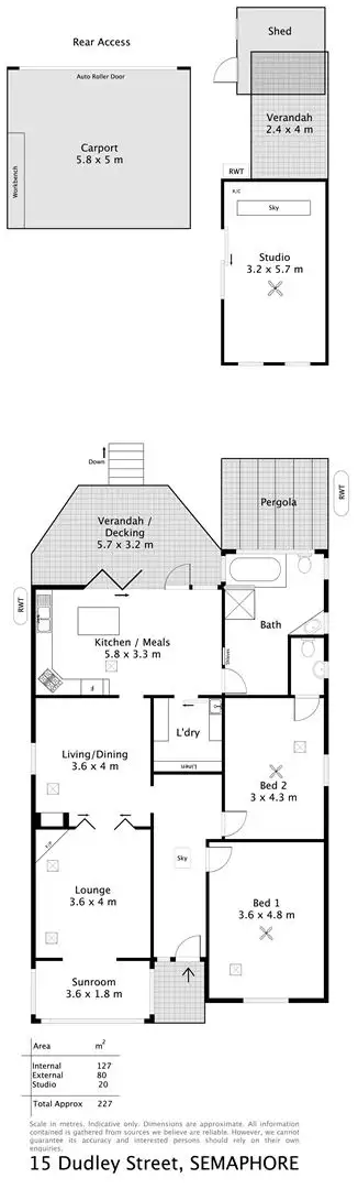 Floorplan of Homely house listing, 15 Dudley Street, Semaphore SA 5019