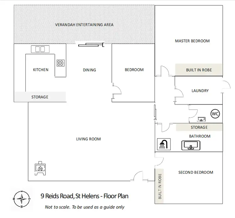 Floorplan of Homely rural property listing, 9 Reids Road, St Helens TAS 7216