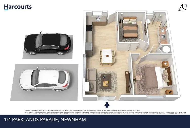 Floorplan of Homely unit listing, 1/4 Parklands Parade, Newnham TAS 7248