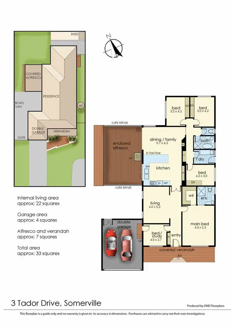 Floorplan of Homely house listing, 3 Tador Drive, Somerville VIC 3912