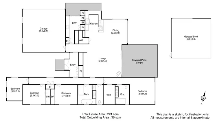 Floorplan of Homely house listing, 7a Parramore Street, Richmond TAS 7025