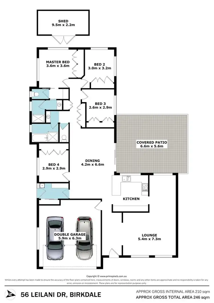 Floorplan of Homely house listing, 56 Leilani Drive, Birkdale QLD 4159