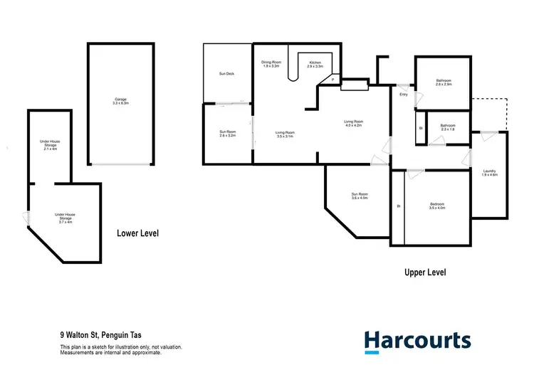 Floorplan of Homely house listing, 9 Walton Street, Penguin TAS 7316