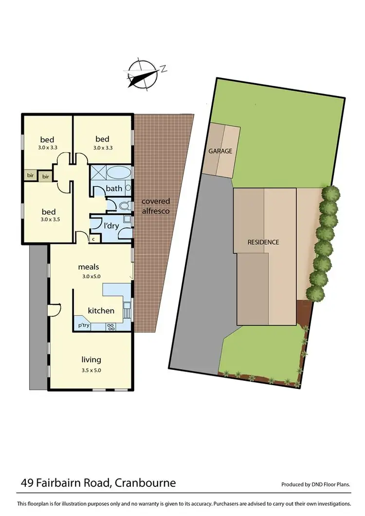 Floorplan of Homely house listing, 49 Fairbairn Road, Cranbourne VIC 3977