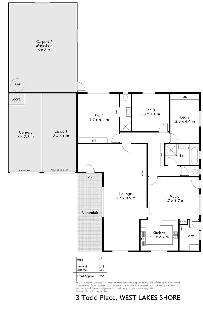 Floorplan of Homely house listing, 3 Todd Place, West Lakes Shore SA 5020