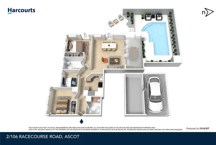 Floorplan of Homely unit listing, 2/106 Racecourse Road, Ascot QLD 4007