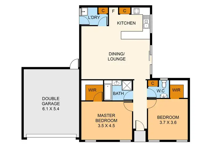 Floorplan of Homely unit listing, 3/34 Central Avenue, Boronia VIC 3155