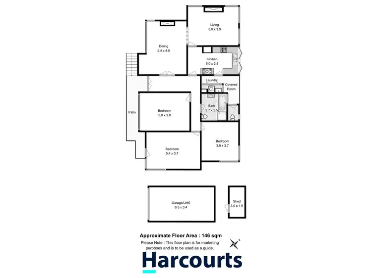 Floorplan of Homely house listing, 1 Lallaby Road, Lutana TAS 7009