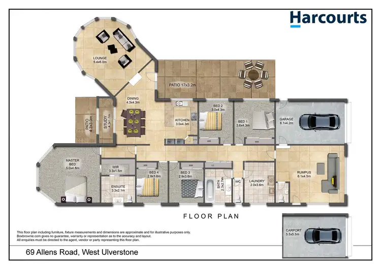 Floorplan of Homely house listing, 69 Allens Road, West Ulverstone TAS 7315