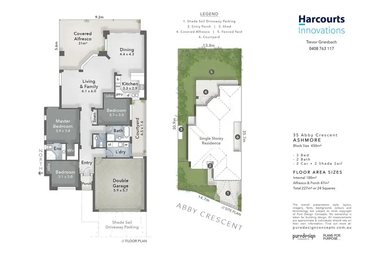 Floorplan of Homely house listing, 35 Abby Crescent, Ashmore QLD 4214
