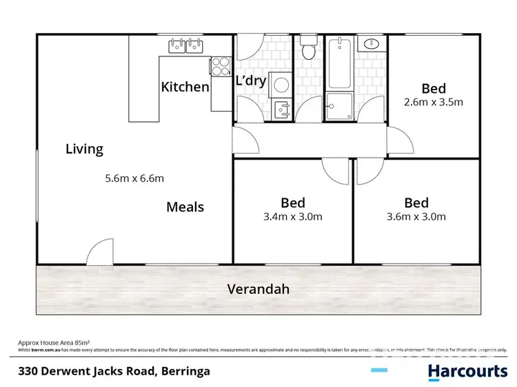 Floorplan of Homely house listing, 330 Derwent Jacks Road, Berringa VIC 3351