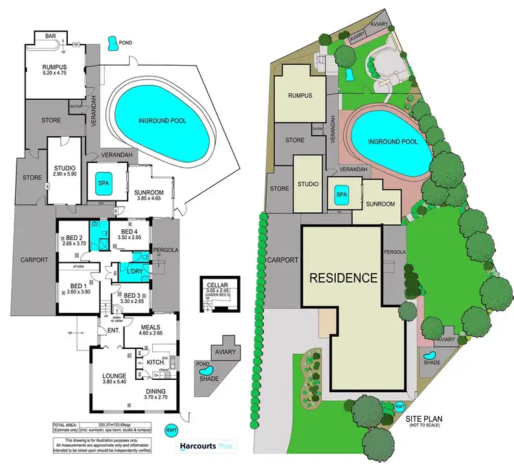 Floorplan of Homely house listing, 5 Kahan Court, Trott Park SA 5158