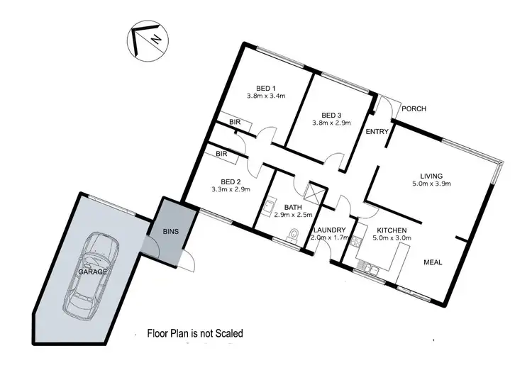 Floorplan of Homely unit listing, 1/23 Christie Street, Knoxfield VIC 3180