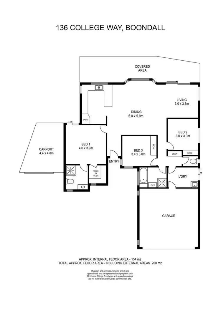 Floorplan of Homely house listing, 136 College Way, Boondall QLD 4034